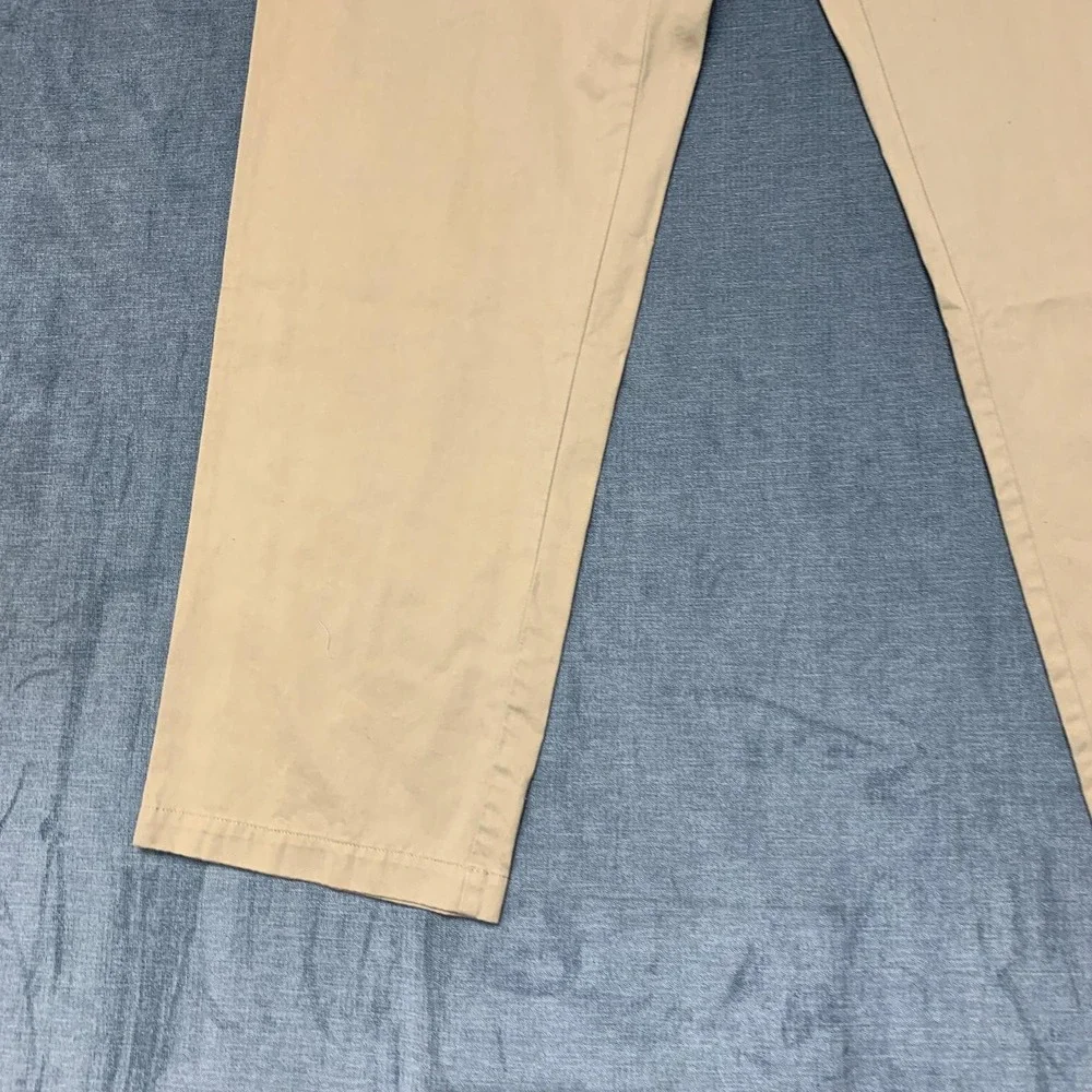 Calvin Klein Pants Men 40x32 Beige Cotton Pockets High Rise Straight Leg Outdoor